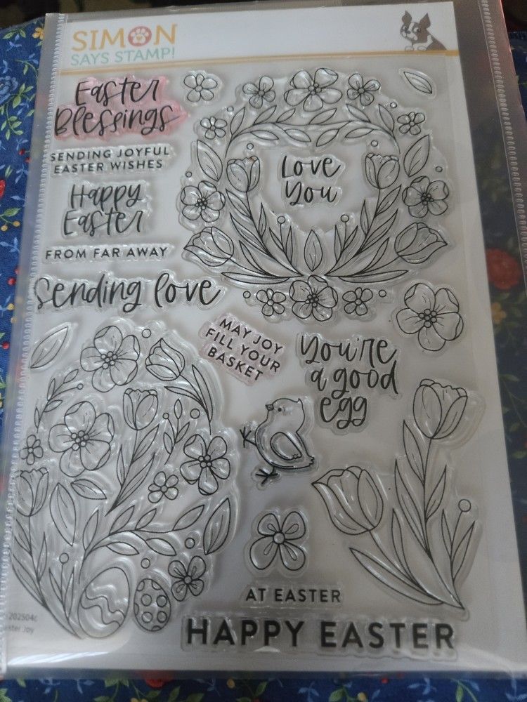 Simon Says Easter Joy Stamp Set And Egg Stencils