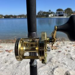 🐠 Preowned Shimano Trinidad 40 Reel & Premium Star Rods Plasma Made in the 🇺🇸 6’6” 20-40Lb Rod 🔥