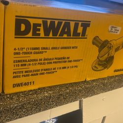Dewalt 4 1/2” Small Angle Grinder W/wheel Retails For $89