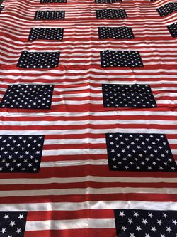 Poplin fabric 4th of July pattern
