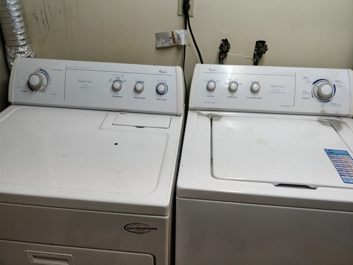 Whirlpool washer and Dryer