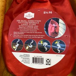 Shingle Light Clips With Storage And Installation Bag