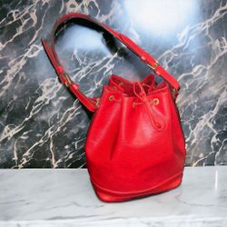 Vintage Red Epi Louis Vuitton Noe’ GM Bucket bag