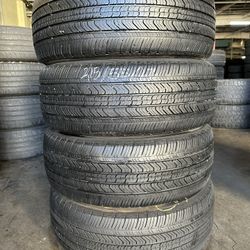 SET OF 215/55/17 MICHELIN TIRES