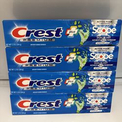 Crest Scope toothpaste all 4 x $10