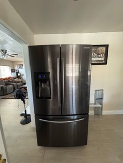 Samsung stainless steel refrigerator.