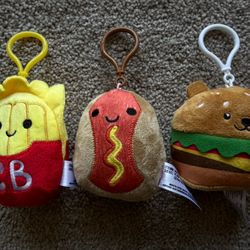 Kids plush clip toy bundle