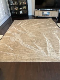 Area Rug 8’ X 10’ Tan/gold 