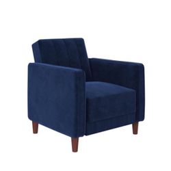 Two Royal Blue Velvet Armchair Button Tufted! 