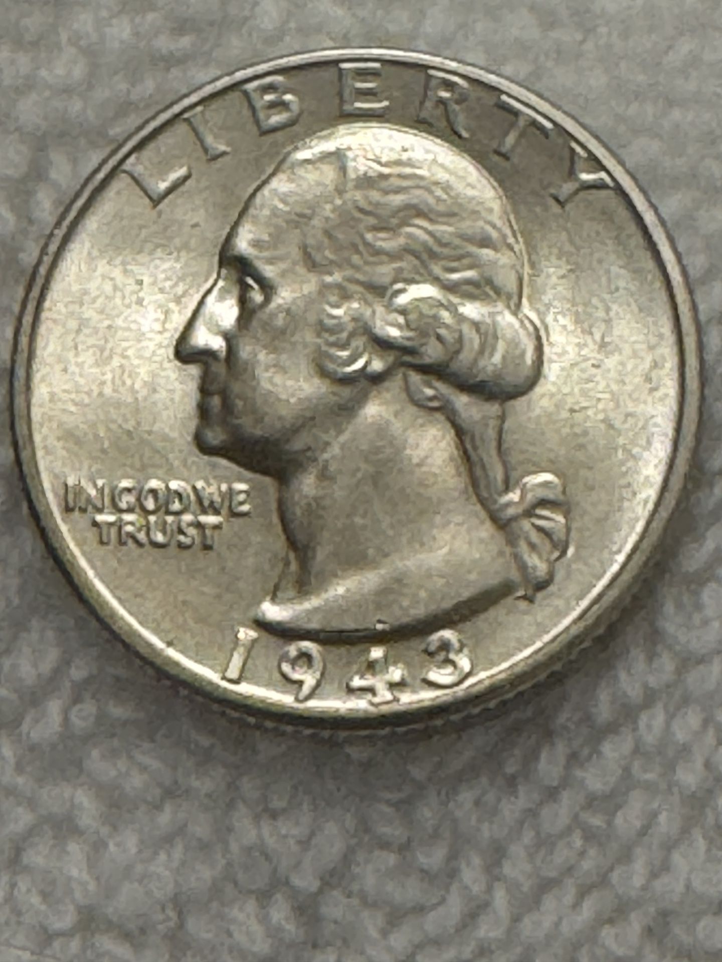 1943 Silver Washington Quarter (BU)
