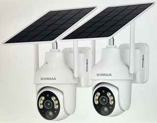 SEHMUA 2K Solar Security Camera 2 Pack