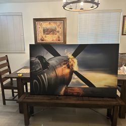 Canvas Painting “warbird” Beautiful Large 3x5