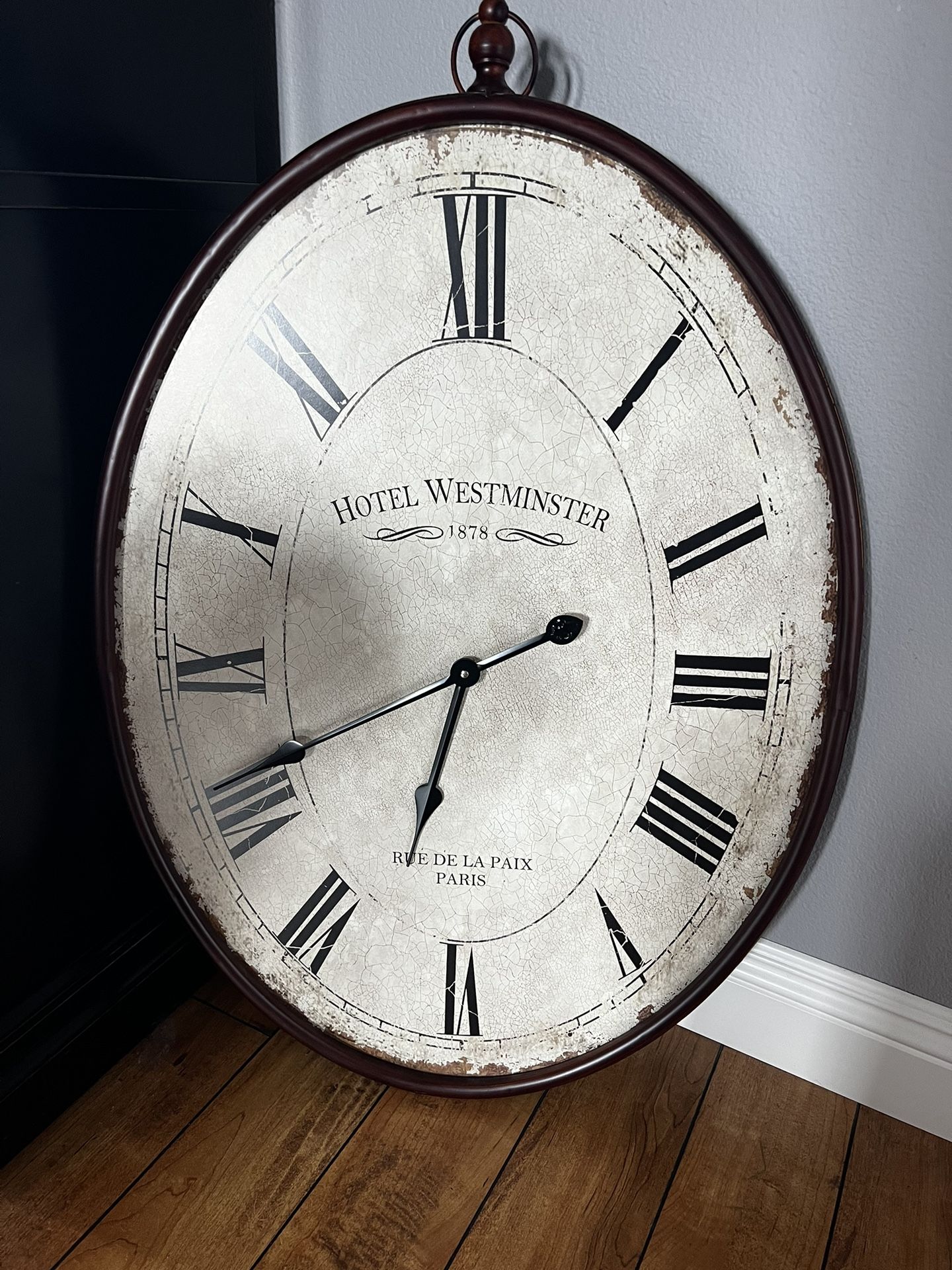 Oval Wall Clock