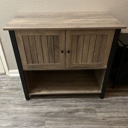 Entertainment Center With Power Strip 