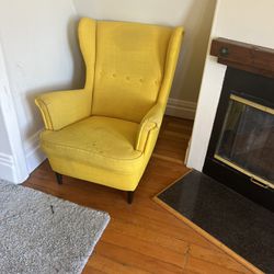 IKEA tall back reading chair