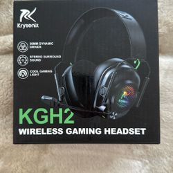 Krysenix KGH2 Wireless Gaming Headset – White (NEW)