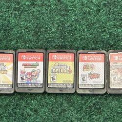 NINTENDO SWITCH ASSORTED MARIO  BROS GAME CARTRIDGES