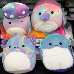 4 squishmallow 7.5”