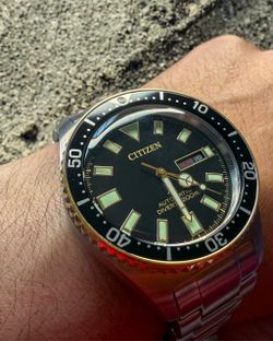 Citizen Promaster 8204-S123712 Automatic Diver 200M Black Dial Two-Tone Watch