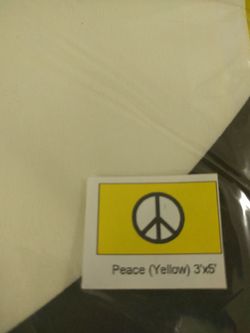 Large peace flag