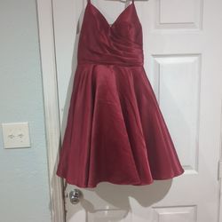 Short Burgundy Dress