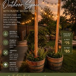 Wine Barrel With Post 