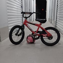 Huffy 16" Rock It Kids' Bike, Fits Riders 3'5" - 4'0", Red, Child, Boys