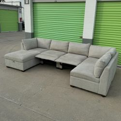 Reclining Sectional with Ottoman