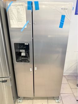 Whirlpool 33” Wide  Refrigerator Side by Side