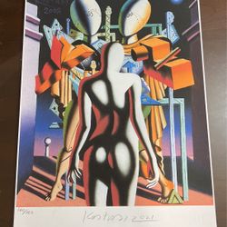 M Kostabi Lithography Number 100/100  30x50cm