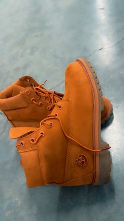 Timberland Waterproof Orange Combat Boots