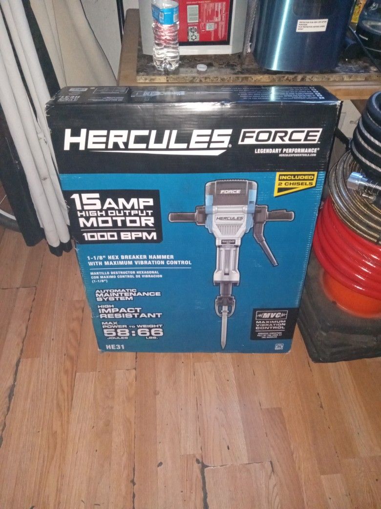 Hercules,force,15amp High Output Motor,breaker Hammer