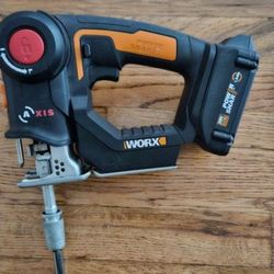 Worx 20V Power Share Axis Cordless Brushless Reciprocating/Jig Saw Kit