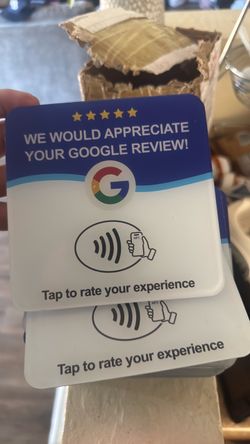 Business cards for Google reviews