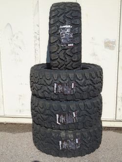 35x12.50R22 LT New Radar Renegade X Mud Terrain 12 Ply Tires