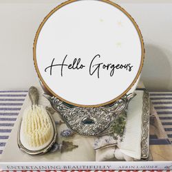 Vintage 1960s 3-Piece Silver Plate Vanity/Dresser Set