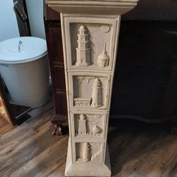 Nautical Decor Pedestal Heavy Cast Plaster Plant