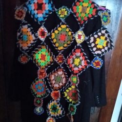 Handmade Granny Square Poncho