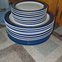 (11) 12" dinner plates + (8) 7" dessert plates