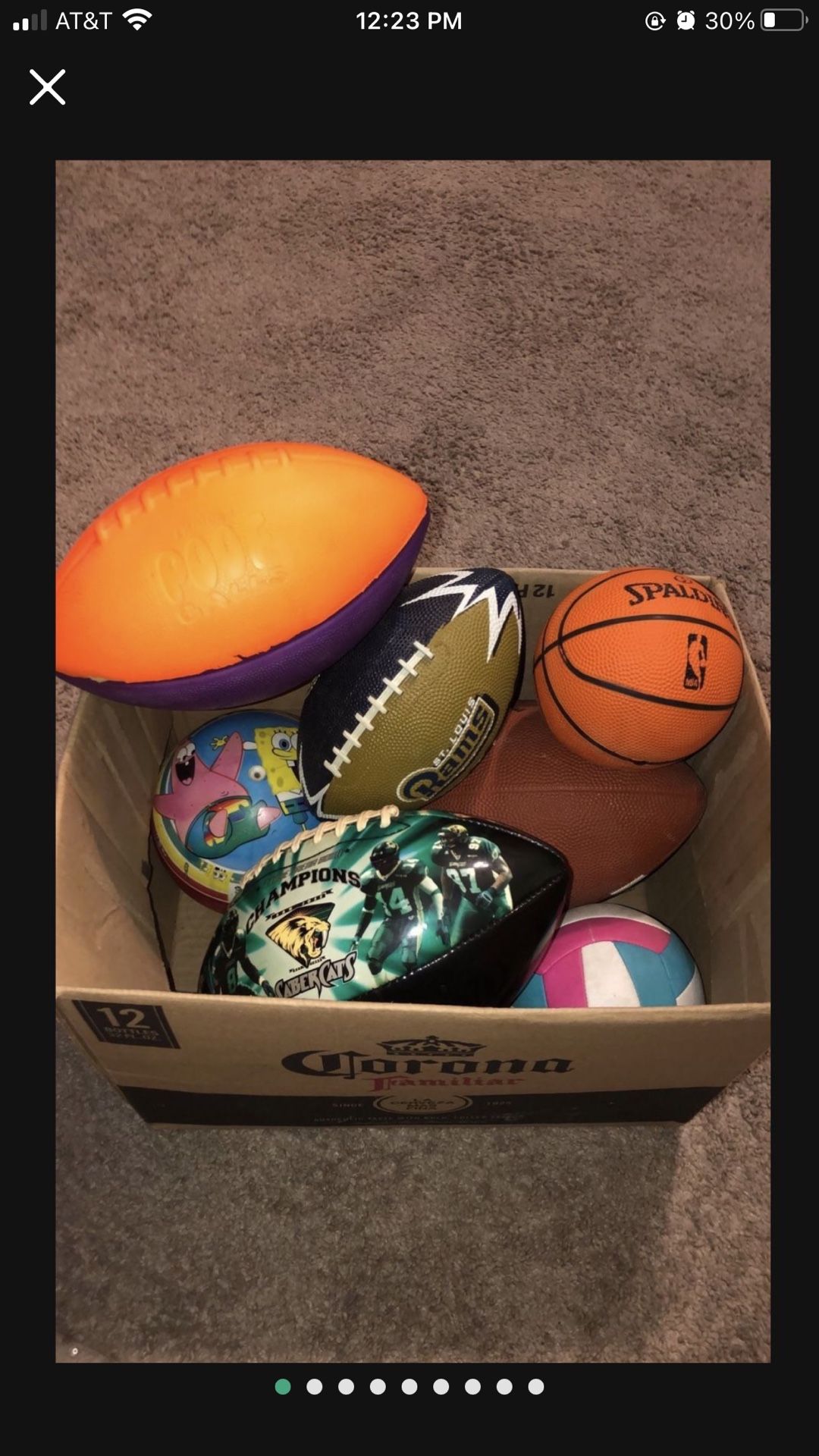 10 Playing Balls $1. - $5.
