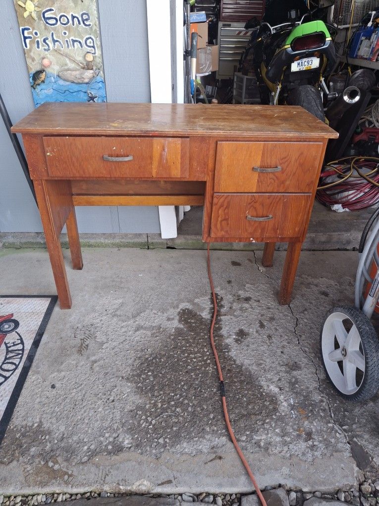 Wooden desk
