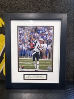 NFL Certified Framed Photo of Tom Brady