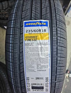 235/60R18 Goodyear Finesse Set 4 New Tires