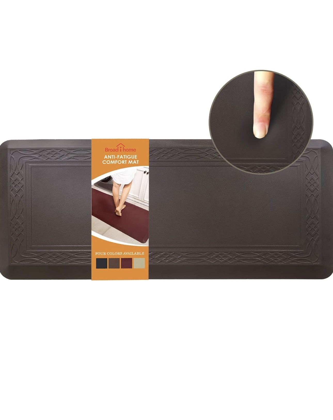 20 x 42 Inch Extra Support Anti Fatigue Comfort Kitchen Mat, Waterproof Long Kitchen Runner, Non-Slip Standing Desk Mat, Commercial Pads for Offices,