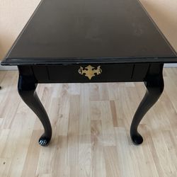 Beautiful Black Coffee Table With Drawer