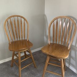 Wooden Barstools/Tall Chairs