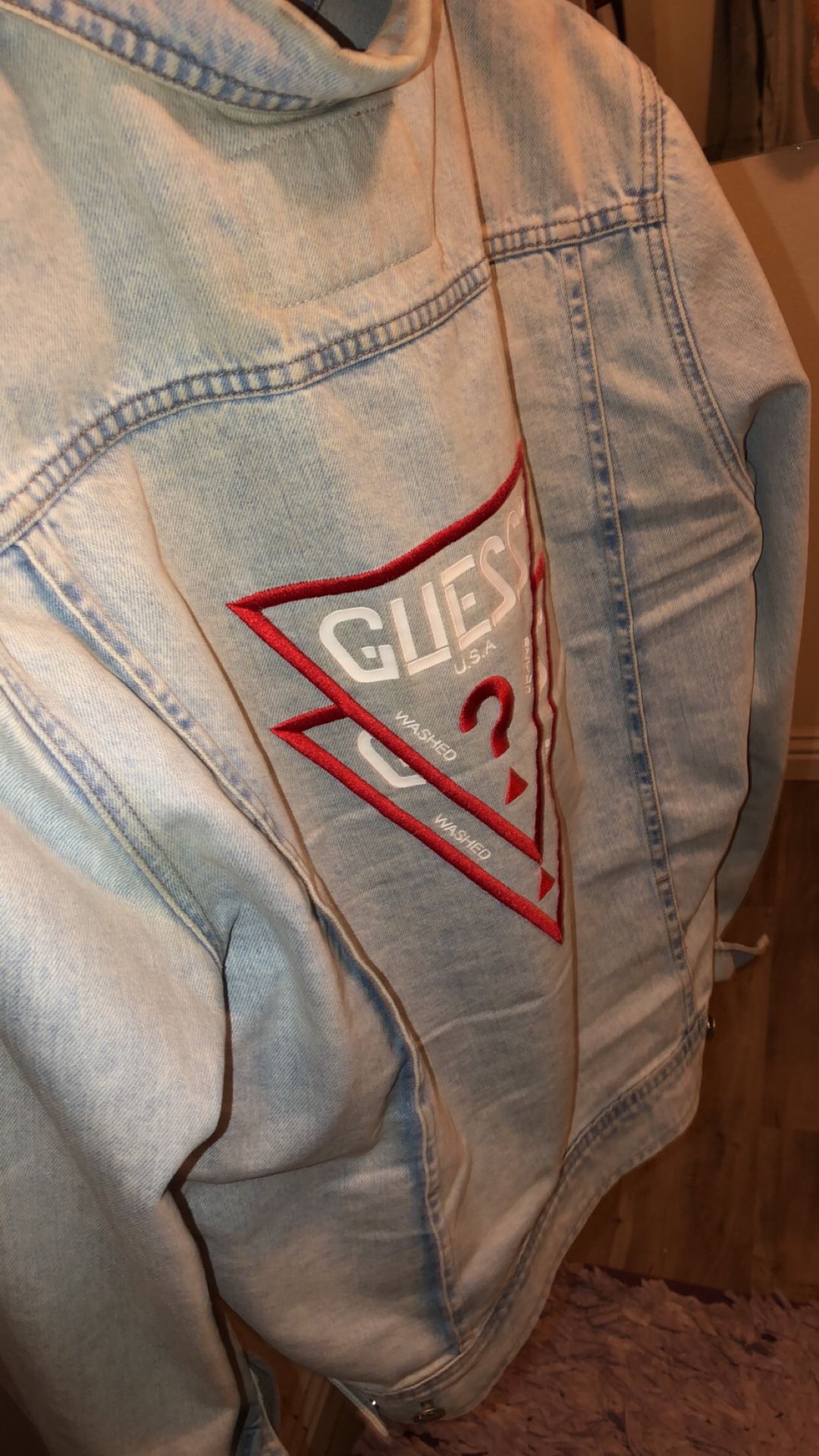 lineal entanglement smertefuld Guess x ASAP denim jacket for Sale in Riverside, CA - OfferUp