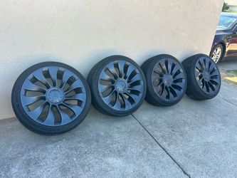 Tesla model y rims and tires