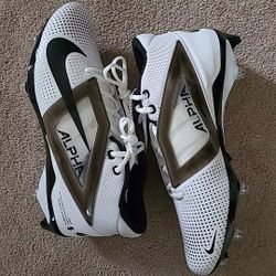 Nike Alpha Menace 4 Pro Wide White/blk  Size 12 