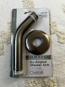 6inch Angled Shower Arm with Flange